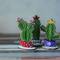 Wonderland Crafts Tall Cactus in Bowl Bead Embroidery on Wood Kit